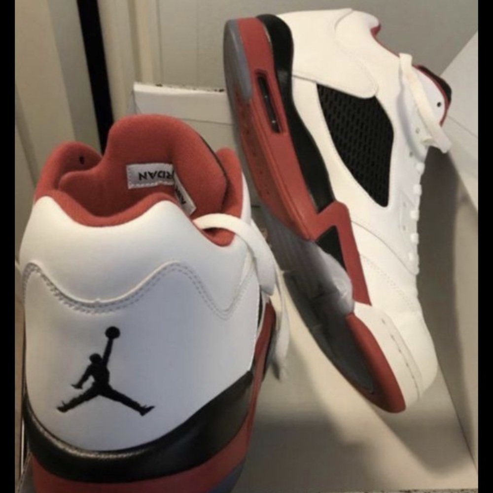 Jordan 5 fire red low